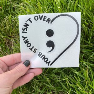 Your Story Isn’t Over Heart Car Decal | Vinyl Decal